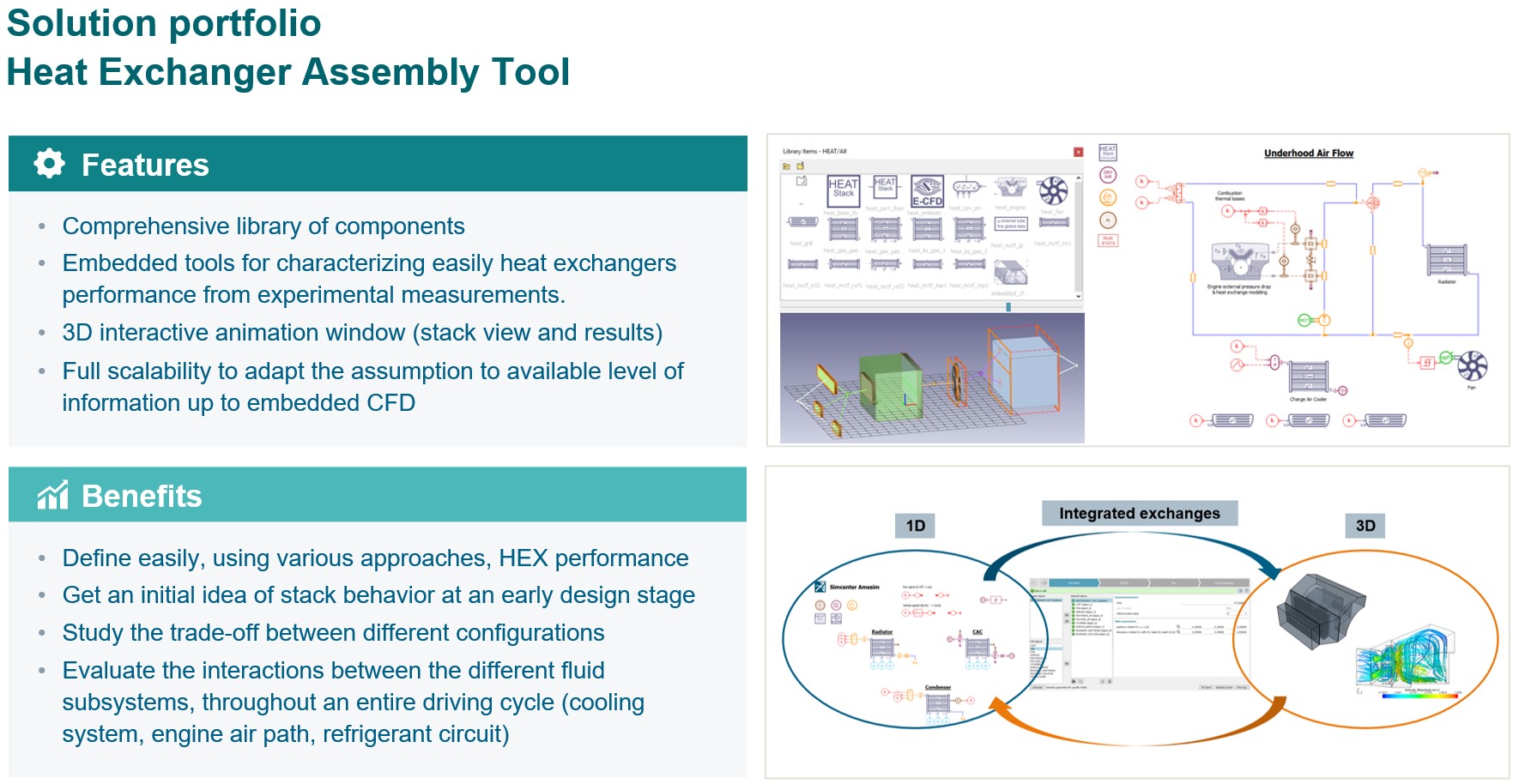 Heat Exchanger Assembly Tool 솔루션 포트폴리오 — 열교환기 조립 라이브러리와 1D-3D 연동